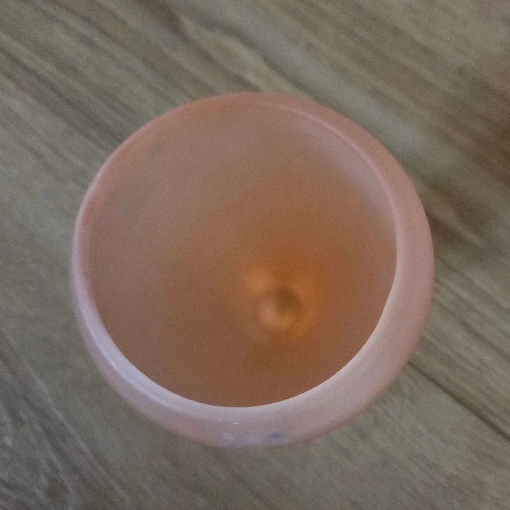 Vintage Pink Satin Finish Depression Glass Vase - Picture 2 of 3